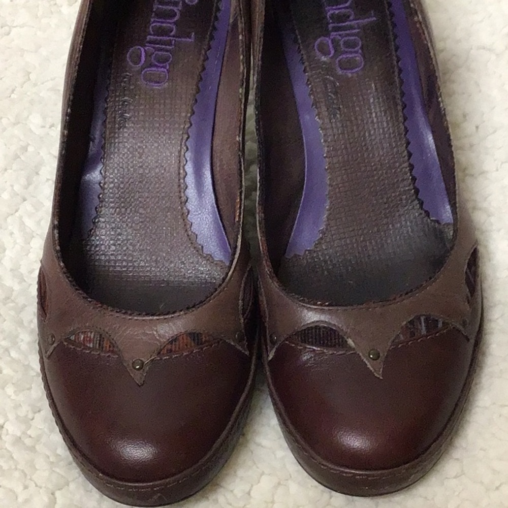 Clark’s Indigo Brown leather pumps 6M